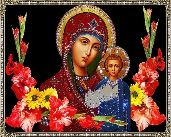 Набор алмазной вышивки икона "Богородица Казанская"