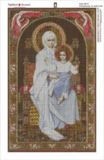 Набор алмазной вышивки икона "Богородица на престоле"