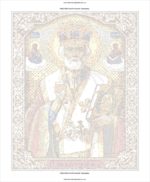 Набор для рисования картин по номерам (раскраска) икона "Святой Николай Чудотворец"