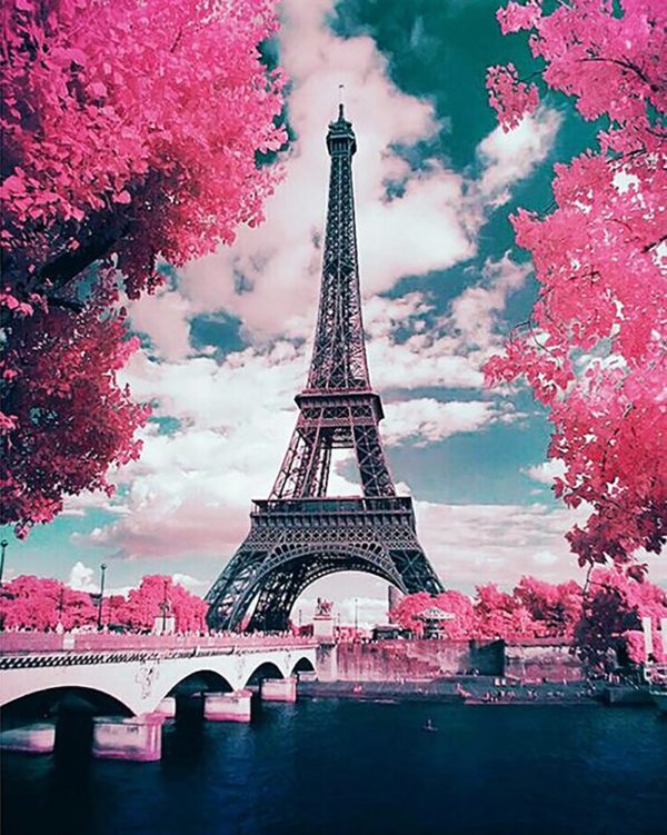 Набор для рисования картин по номерам "Романтика весеннего Парижа"