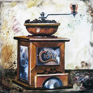 Набор для рисования картин по номерам (раскраска) "Кофемолка"