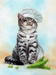 Набор для рисования картин по номерам (раскраска) "Кот - Поваренок"