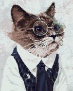 Набор для рисования картин по номерам (раскраска) "Кот Наумович"