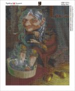 Набор алмазной вышивки "Оберег для дома - Баба Яга"