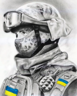 Набір алмазної вишивки "Захисник України"